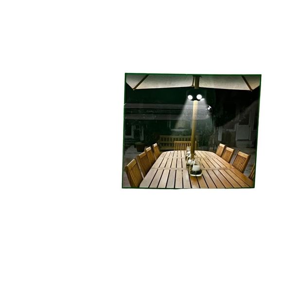 Gardenline Clamp On Umbrella Light Black 4 Led Lights - Picture 2 of 7